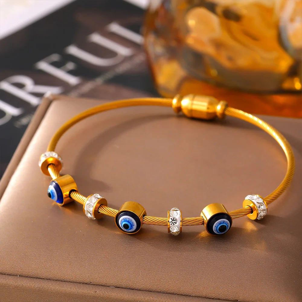 EyeLuxe™ - Evil Eye Crystal Bracelet - Balli Outlet