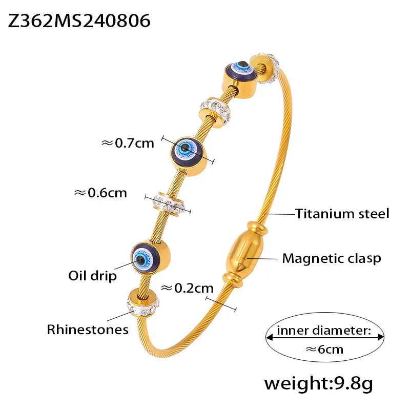 EyeLuxe™ - Evil Eye Crystal Bracelet - Balli Outlet