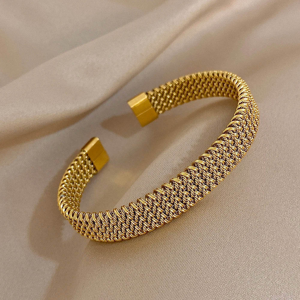 💖 GoldenVibe™ – Vintage Stainless Steel Bracelet - Balli Outlet