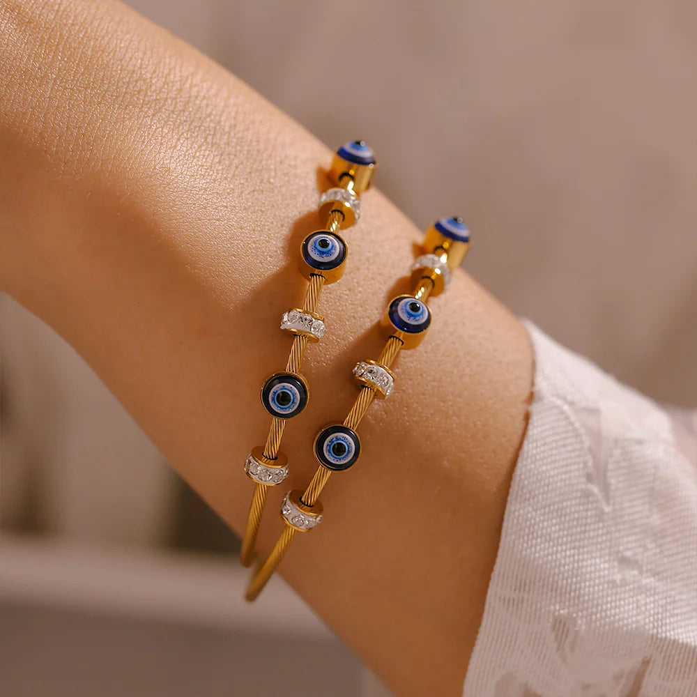 EyeLuxe™ - Evil Eye Crystal Bracelet - Balli Outlet