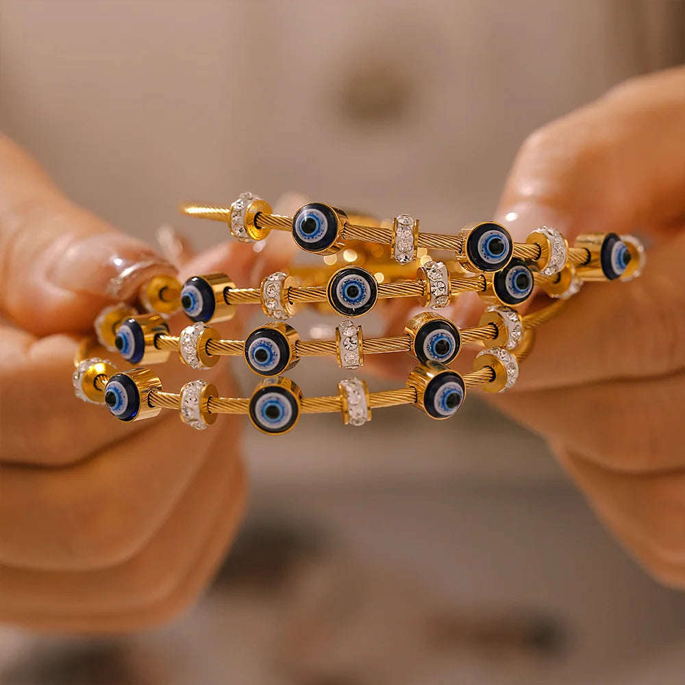 EyeLuxe™ - Evil Eye Crystal Bracelet - Balli Outlet