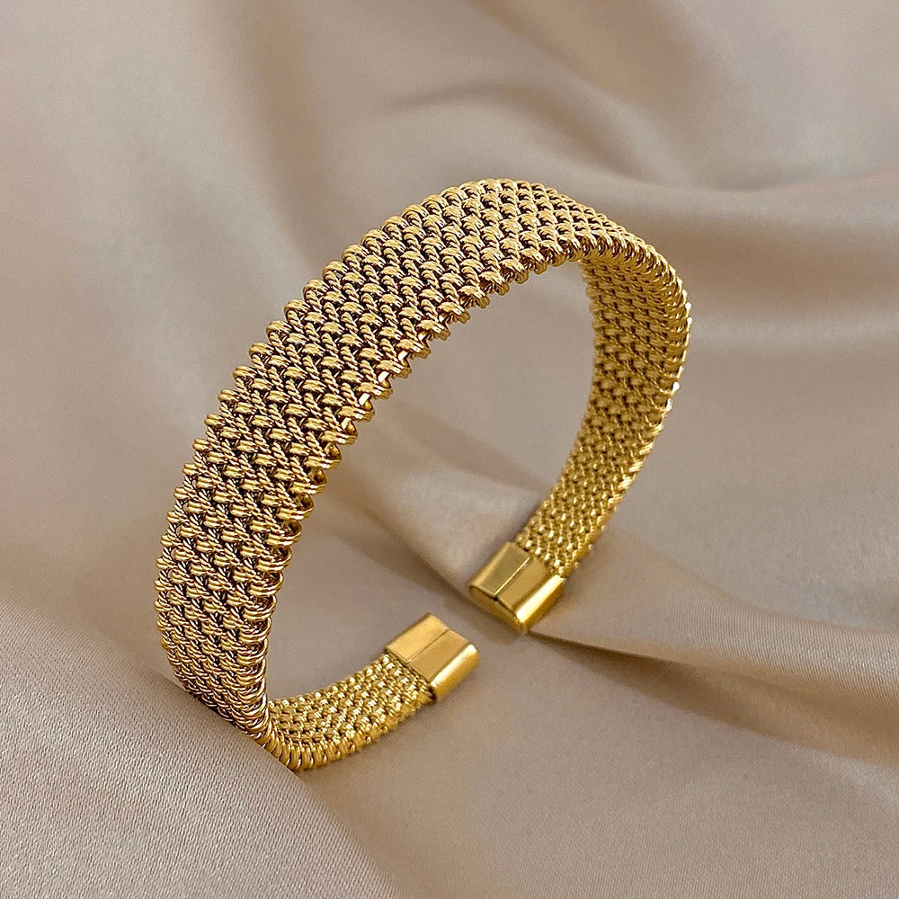 💖 GoldenVibe™ – Vintage Stainless Steel Bracelet - Balli Outlet