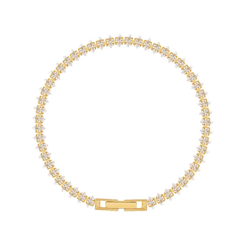 RomaGleam™ - Crystal Tennis Bracelet - Balli Outlet