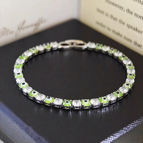 EvilEyeGlam™ – Green & Blue Protective Bracelet - Balli Outlet