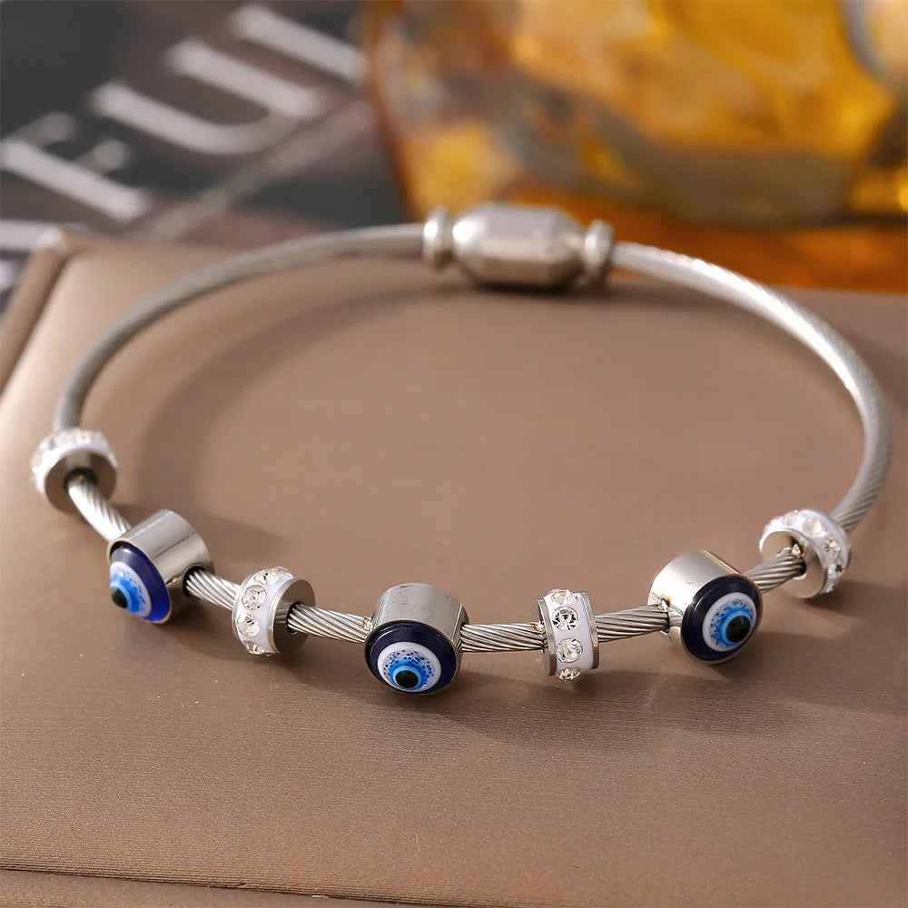 EyeLuxe™ - Evil Eye Crystal Bracelet