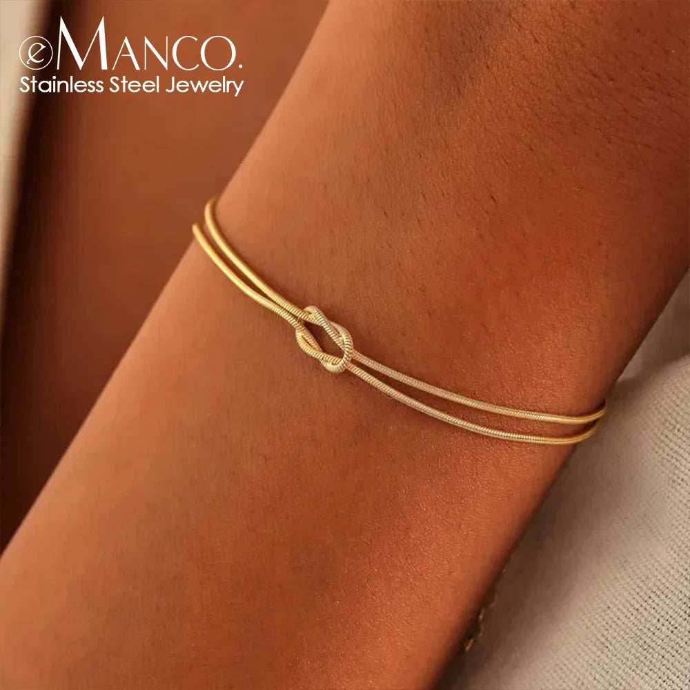 💖 E-Manco™ – Geometric Link Bracelet