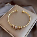 💖 GlitterGem™ – Gold & Rhodium-Plated Bracelet