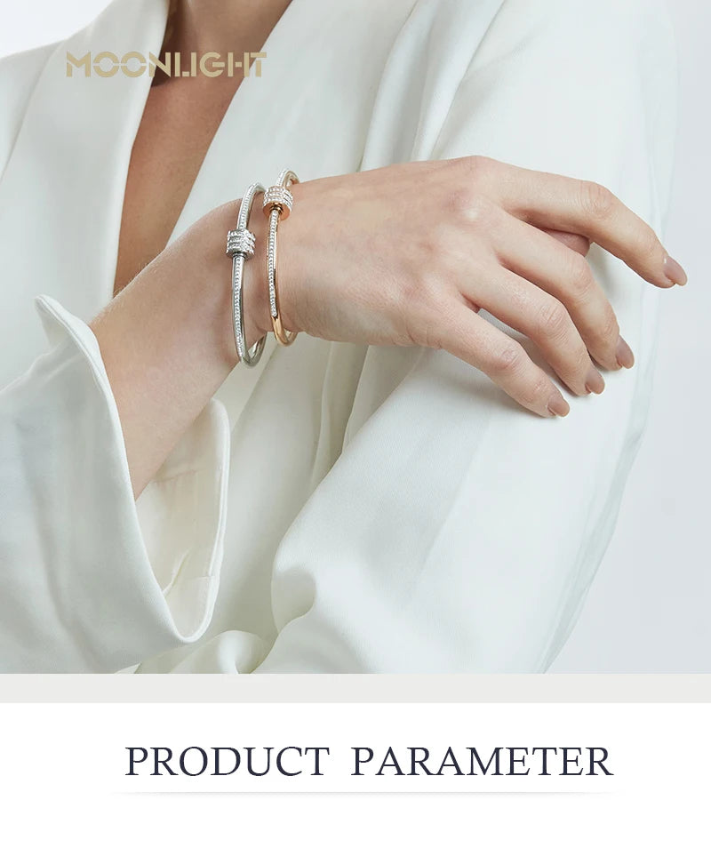 MoonLuxe™ - Zirconia Bangle