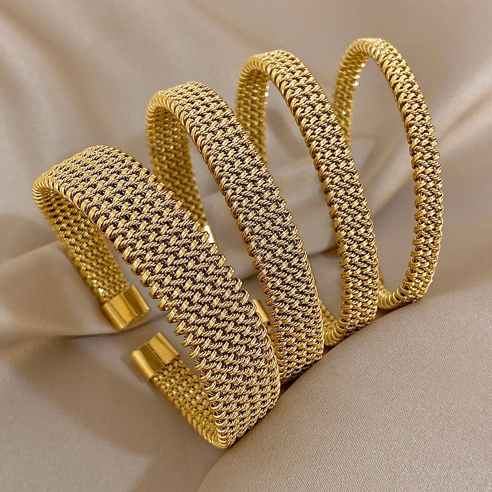 💖 GoldenVibe™ – Vintage Stainless Steel Bracelet - Balli Outlet
