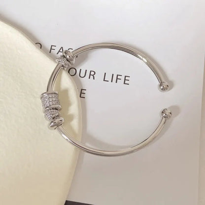 💖 GlitterGem™ – Adjustable Gold and Rhodium-Plated Bracelet - Balli Outlet