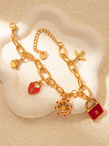 💖 LoveFlight™ – 18k Gold Plated Stainless Steel Bracelet - Balli Outlet