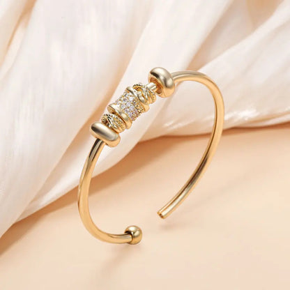 💖 GlitterGem™ – Adjustable Gold and Rhodium-Plated Bracelet - Balli Outlet