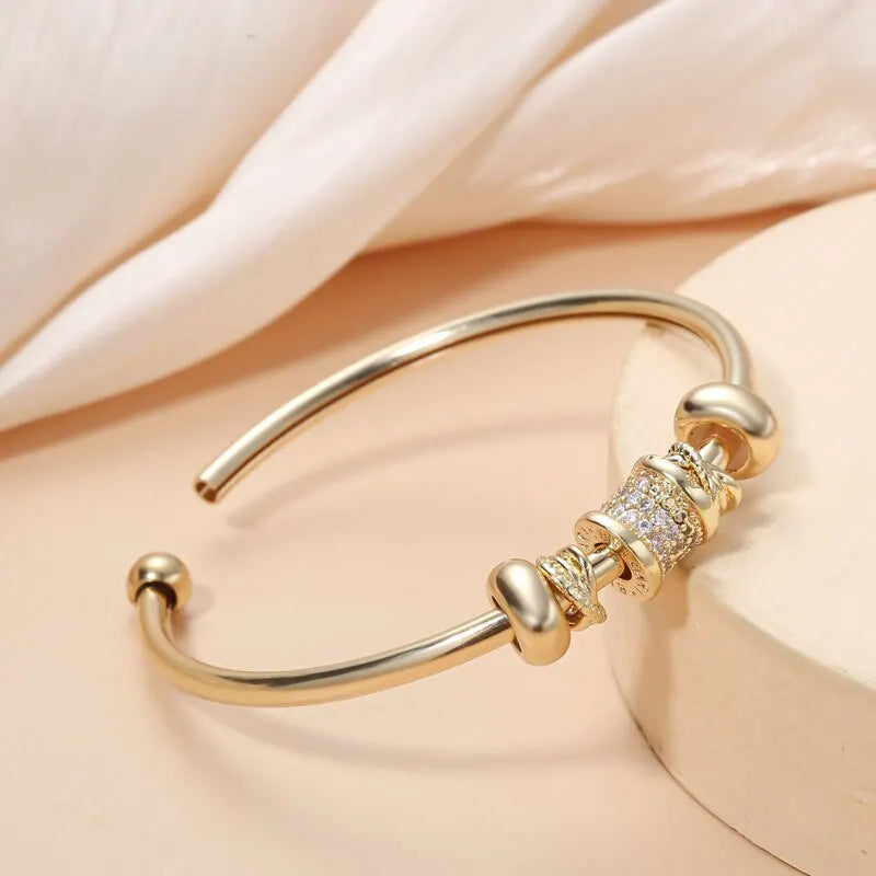 💖 GlitterGem™ – Gold & Rhodium-Plated Bracelet