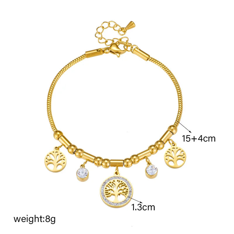 💖 VidaGlow™ – Golden Stainless Steel Bracelet