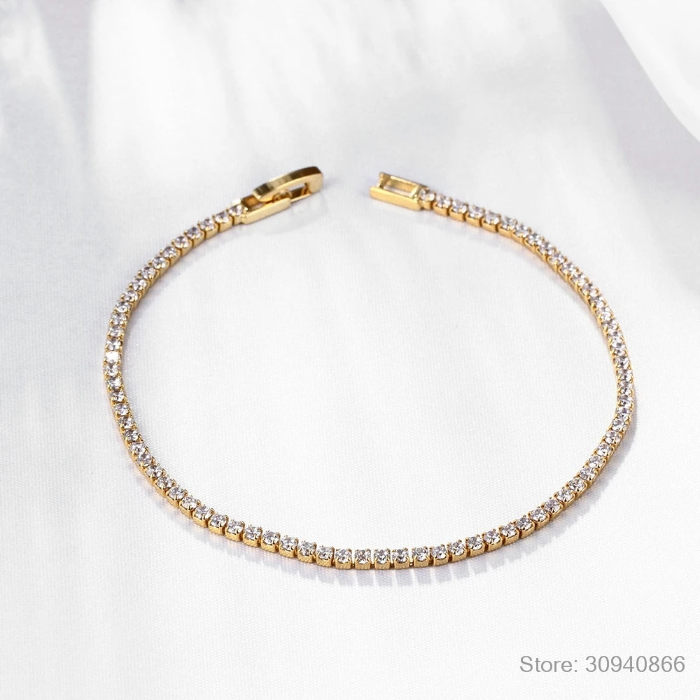 💖 PureCharm™ – Silver Zirconia Bracelet