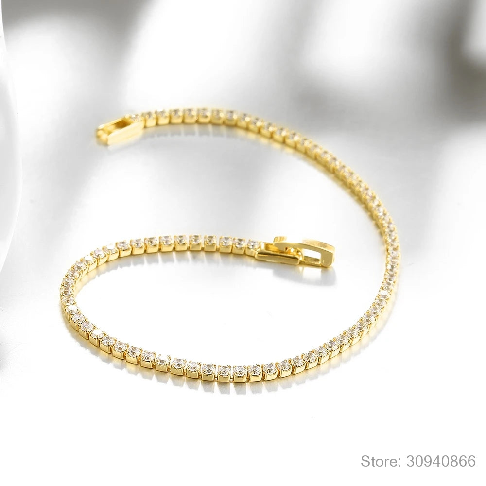 💖 PureCharm™ – Silver Zirconia Bracelet
