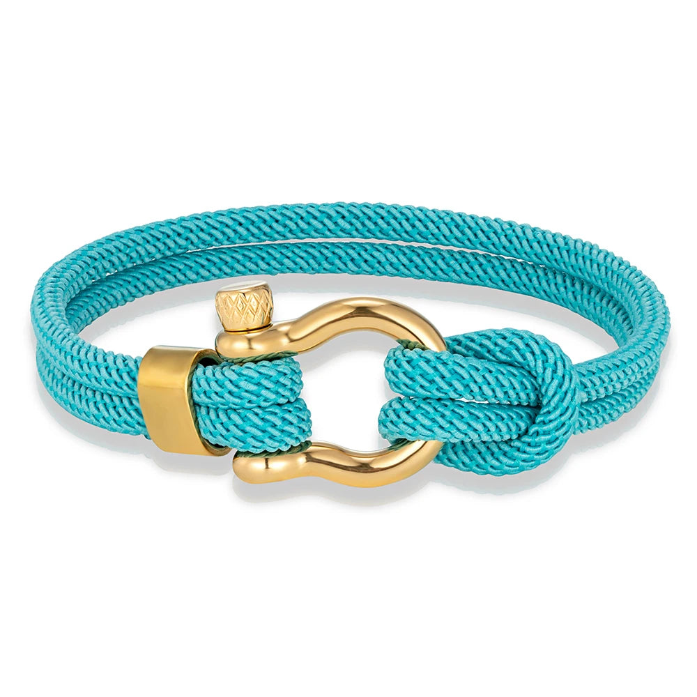 💖 NauticGold™ – Stainless Steel Braided Cord Bracelet - Balli Outlet