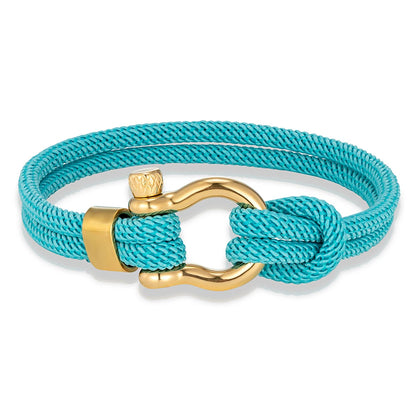 💖 NauticGold™ – Stainless Steel Braided Cord Bracelet - Balli Outlet