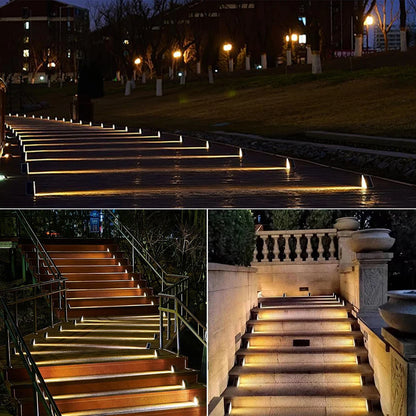 GlowPath™ Solar Step Lights – Warm & Colourful Illumination - Balli Outlet
