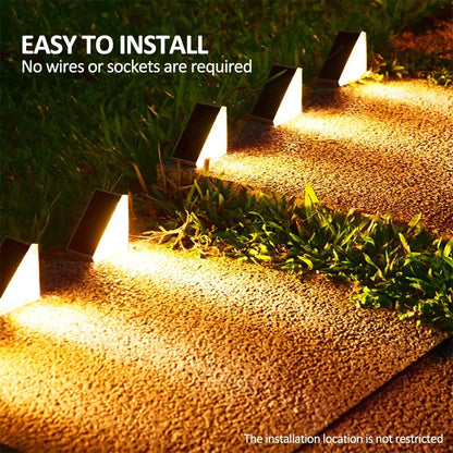 GlowPath™ Solar Step Lights – Warm & Colourful Illumination - Balli Outlet